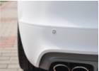 Oklejanie samochodw Audi TTS biay carbon + czarne carbonowe pasy