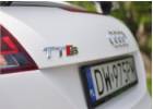 Oklejanie samochodw Audi TTS biay carbon + czarne carbonowe pasy