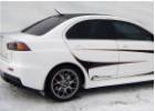 Oklejanie samochodw Mitsubishi Lancer Evolution X biay mat + elementy carbon 3M