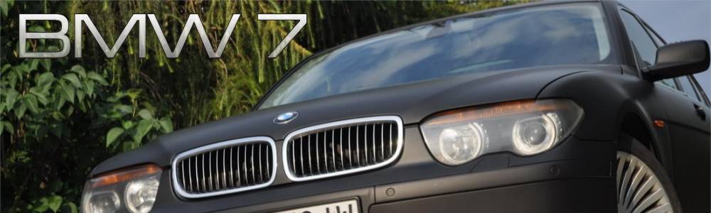 oklejanie samochodw BMW 7 czarny mat - foliawanie aut