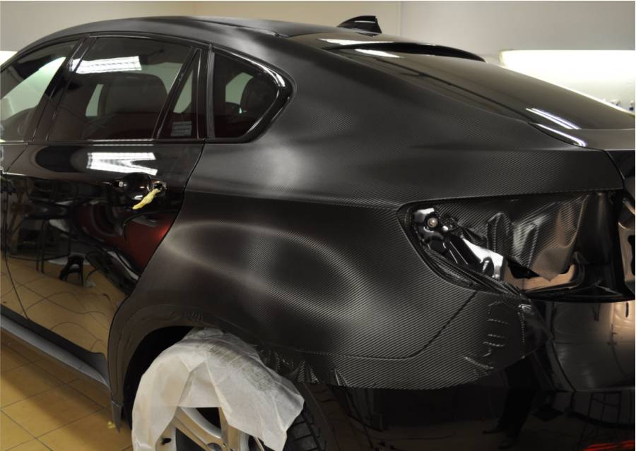 oklejanie samochodów BMW X6 Carbon 3M oklejanie carbonem