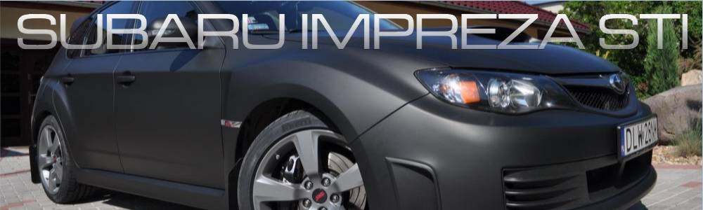 oklejanie samochodw Subaru Impreza STI czarny mat