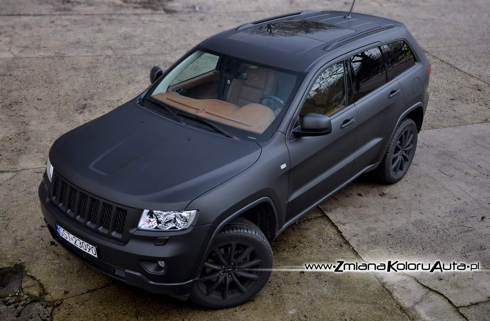 zmiana koloru auta jeep grand cherokee czarny mat