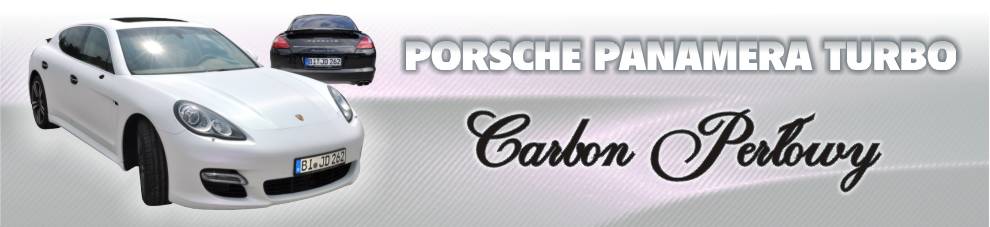 oklejanie samochodw porsche panamera biay carbon perowy