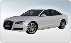 oklejanie samochodw Audi A8 biaa pera