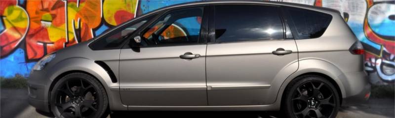 oklejanie samochodu Ford S-Max aluminium matte metallic 3M, zmiana koloru