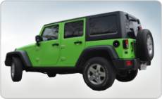 oklejanie samochodów jeep wrangler jasno zielony