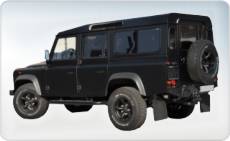 zmiana koloru nadwozia, land rover defender, czarny mat