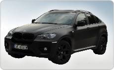 stylizacja nadwozia folią, BMW X6, czarny mat