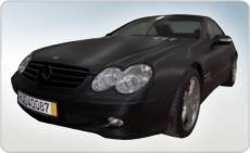 oklejanie folią carbonową, Mercedes SL AMG, carbon 3M