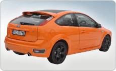 Ford Focus ST, oklejanie dachu na samochodzie carbonem