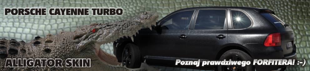 oklejanie samochodów porsche cayenne aligator