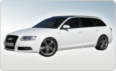 Nowy kolor samochodu Audi A6 Avant - biały matowy z czarnym dachem