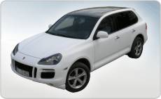 Zmiana koloru samochodu Porsche Cayenne - biay mat