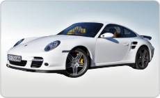 Modny kolor auta to np. biały połysk, Porsche Turbo