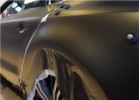 Oklejanie samochodów Audi A7 oklejone folią z limitowanej palety PWF Matt Bond Gold by Bruxsafol 