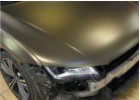 Oklejanie samochodów Audi A7 oklejone folią z limitowanej palety PWF Matt Bond Gold by Bruxsafol 