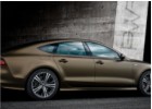 Oklejanie samochodów Audi A7 oklejone folią z limitowanej palety PWF Matt Bond Gold by Bruxsafol 