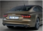 Oklejanie samochodów Audi A7 oklejone folią z limitowanej palety PWF Matt Bond Gold by Bruxsafol 