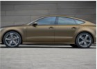 Oklejanie samochodów Audi A7 oklejone folią z limitowanej palety PWF Matt Bond Gold by Bruxsafol 