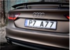 Oklejanie samochodów Audi A7 oklejone folią z limitowanej palety PWF Matt Bond Gold by Bruxsafol 