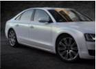 Oklejanie samochodów Audi A8 biała perła variochrome