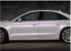 Oklejanie samochodów Audi A8 biała perła variochrome