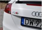 Oklejanie samochodw Audi TTS biay carbon + czarne carbonowe pasy