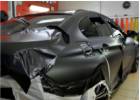 Oklejanie samochodw BMW M6 oklejony foli w kolorze Diamond Black Matte z palety PWF Platinum Wrapping Film