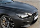 Oklejanie samochodw BMW M6 oklejony foli w kolorze Diamond Black Matte z palety PWF Platinum Wrapping Film