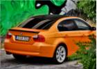Oklejanie samochod�w BMW 330 oklejony foli� PWF Platinum Wrapping Film by Bruxsafol w kolorze Matt Sunrise Metallic PWF