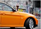 Oklejanie samochod�w BMW 330 oklejony foli� PWF Platinum Wrapping Film by Bruxsafol w kolorze Matt Sunrise Metallic PWF