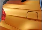 Oklejanie samochod�w BMW 330 oklejony foli� PWF Platinum Wrapping Film by Bruxsafol w kolorze Matt Sunrise Metallic PWF