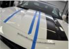 Oklejanie samochodw Chevrolet Camaro - czarne byszczce pasy + ramka i elementy zderzaka czarny mat