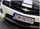 Oklejanie samochodw Chevrolet Camaro - czarne byszczce pasy + ramka i elementy zderzaka czarny mat