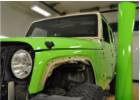 Oklejanie samochodw Jeep Wrangler jasno zielony HEXIS + grill czarny mat 3M