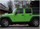 Oklejanie samochodw Jeep Wrangler jasno zielony HEXIS + grill czarny mat 3M