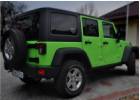 Oklejanie samochodw Jeep Wrangler jasno zielony HEXIS + grill czarny mat 3M