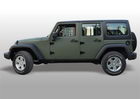 Oklejanie samochodw Jeep Wrangler zielony mat - military green