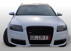 Oklejanie samochodw Audi S6 biay mat + dach i dyfuzor carbon 3M