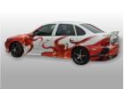 Oklejanie samochodów Opel Vectra - grafika całopowierzchniowa - visual tunning