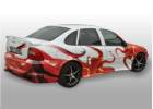 Oklejanie samochodów Opel Vectra - grafika całopowierzchniowa - visual tunning