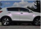 Oklejanie samochodw Kia Sportage biaa pera variochrome HEXIS