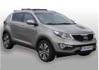 Oklejanie samochodw Kia Sportage biaa pera kremowa + gra i lusterka czarny carbon