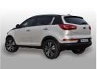 Oklejanie samochodw Kia Sportage biaa pera kremowa + gra i lusterka czarny carbon