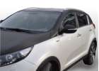 Oklejanie samochodw Kia Sportage biaa pera kremowa + gra i lusterka czarny carbon