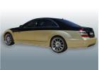 Oklejanie samochodw Mercedes S Gold Carbon / Zoty Carbon - stylizacja czciowa