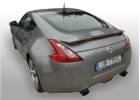 Oklejanie samochodw Nissan 370Z - pomaraczowy mat + lusterka, spoiler i elementy zderzaka w czarny poysk