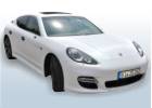 Oklejanie samochodw Porsche Panamera - biay carbon perowy + spoiler czarny carbon poysk