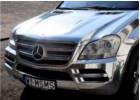Oklejanie samochodw Mercedes GL chrom, chrom na auto, oklejanie chromem